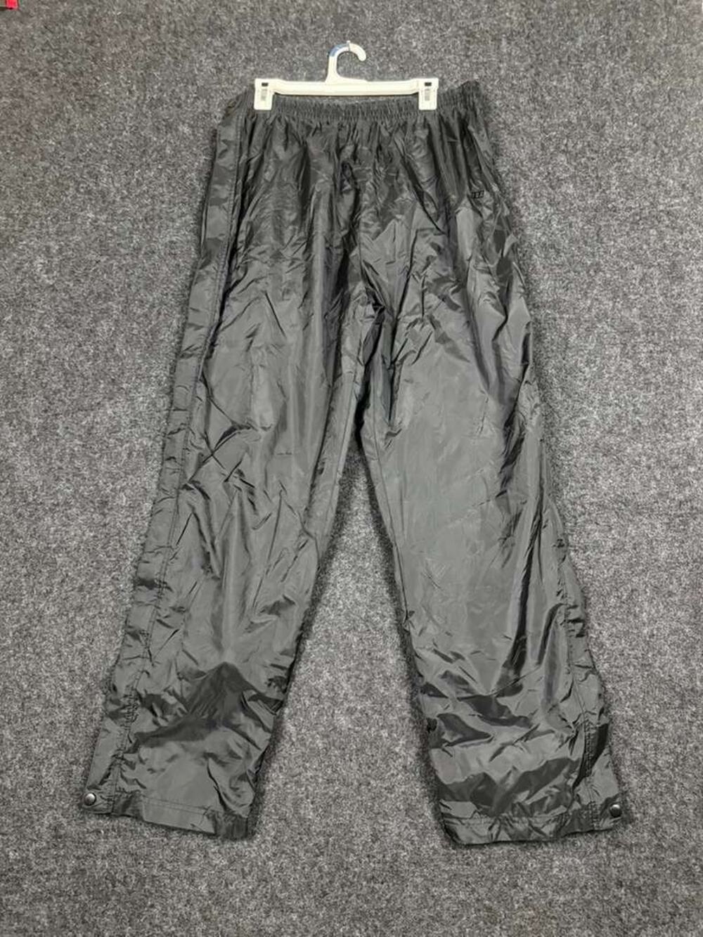 Vintage 90s USA Olympics JCPenney Black Nylon Track Pants Men's L 31 Inseam